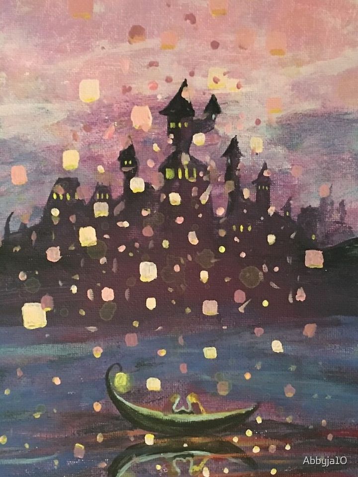 Tangled Lantern Painting iPhone Case