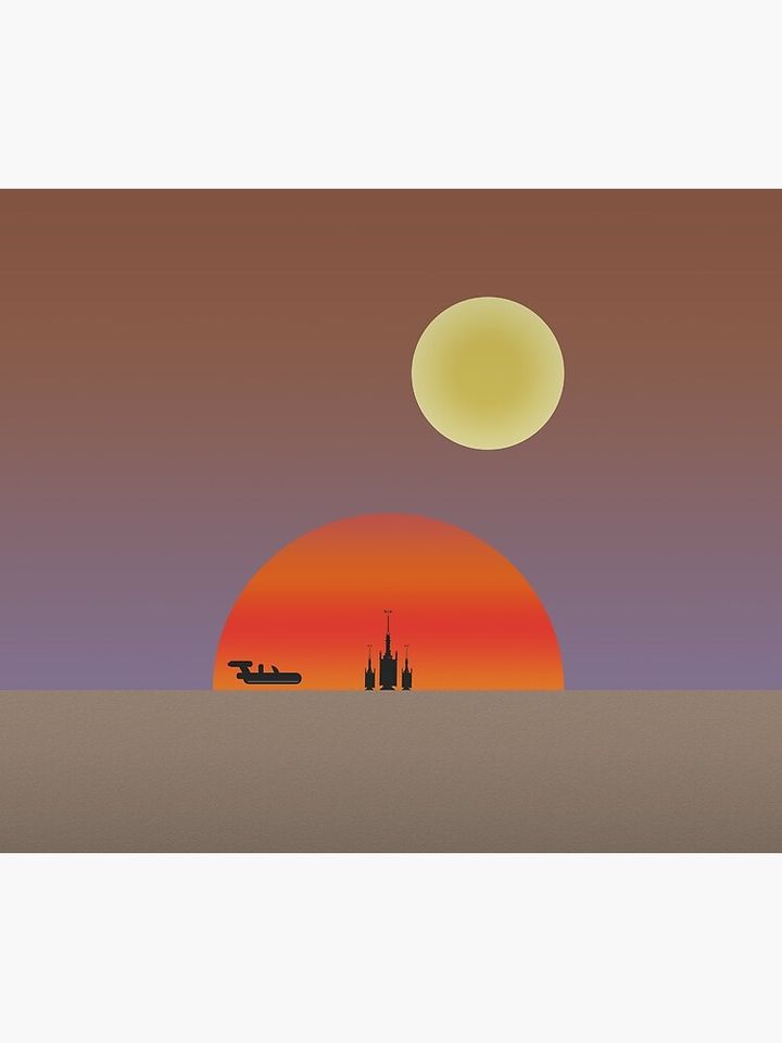 TATOOINE SUNSET Throw Blanket