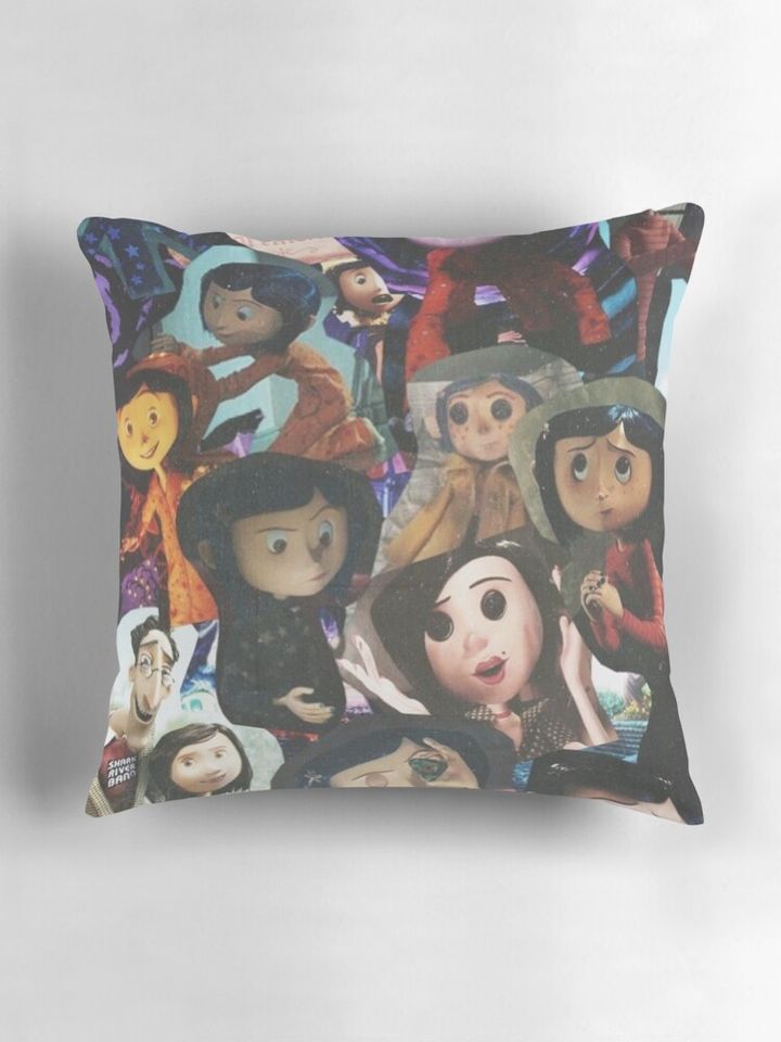Coraline Collage Pillow