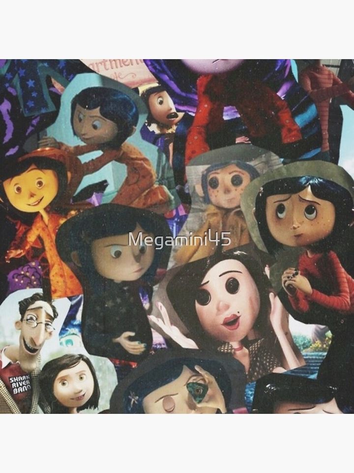 Coraline Collage Pillow