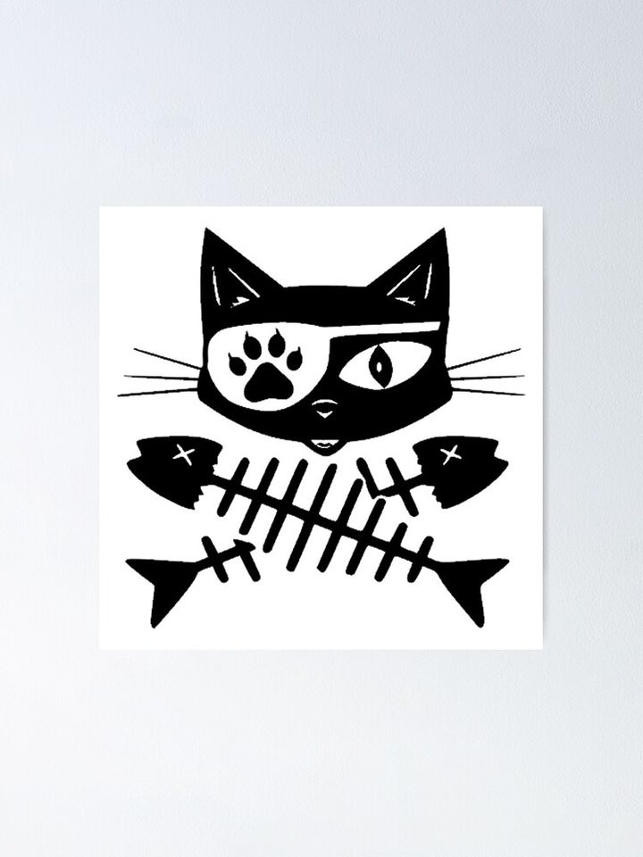 Pirate Cat Poster