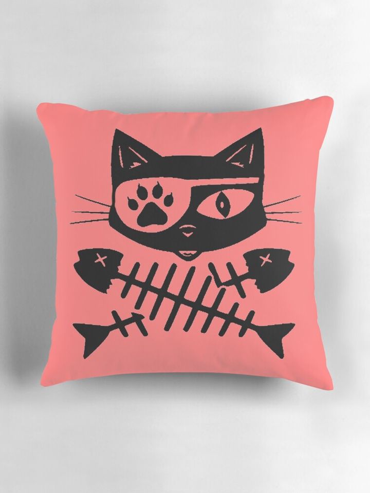 Pirate Cat Pillow
