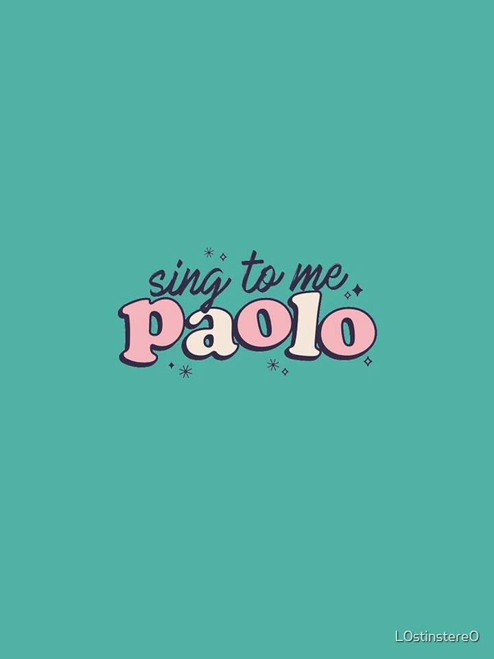 Sing to me, Paolo! iPhone Case