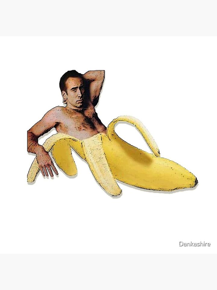 Nicolas Cage Banana Clock, Funny Wall Clocks Decor