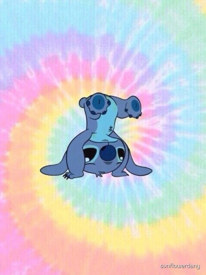 tie dye stitch iPhone Case