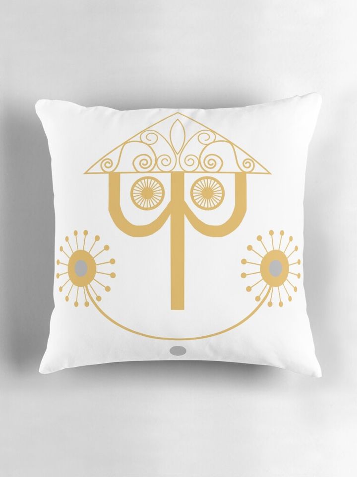 Small World Clock Pillow