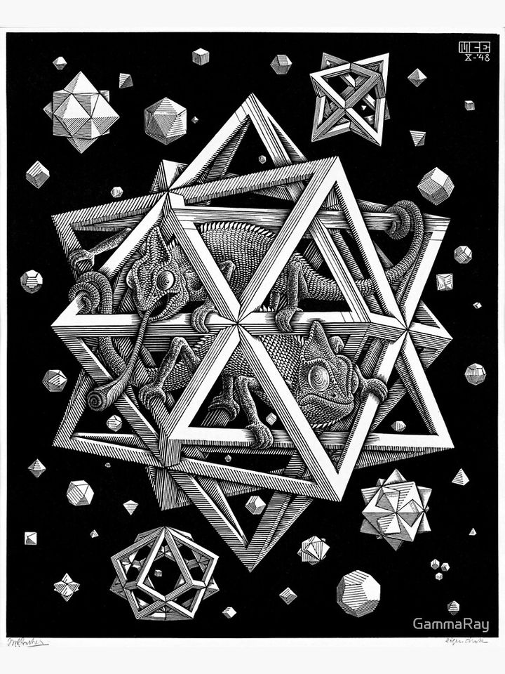 M.C. Escher - Stars Canvas