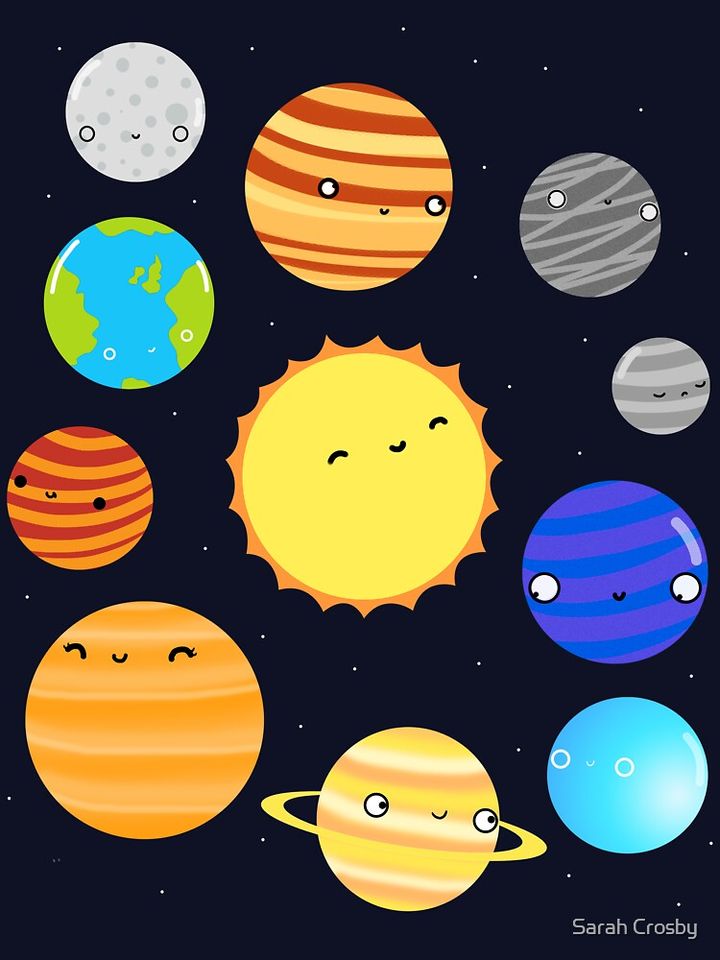 The Solar System Baby One-Piece