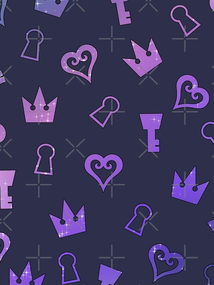 Kingdom Hearts pattern iPhone Case