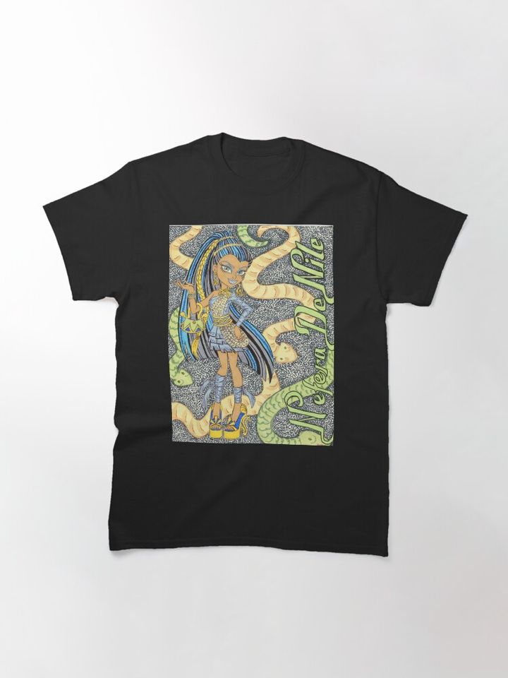 Monster Inspired Men’s T-Shirt – Snake and Character Graphic Casual Tee