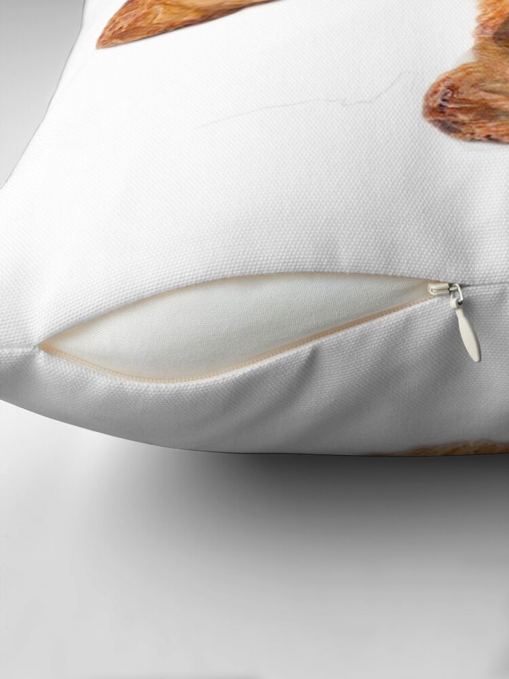 croissant sticker Hypebeast Throw Pillow