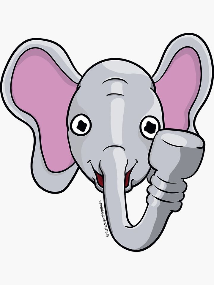 Elephant Hook Sticker