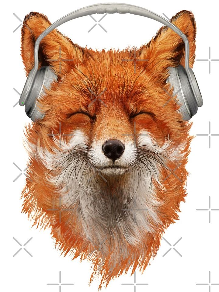 Smiling Musical Fox Kids T-Shirt