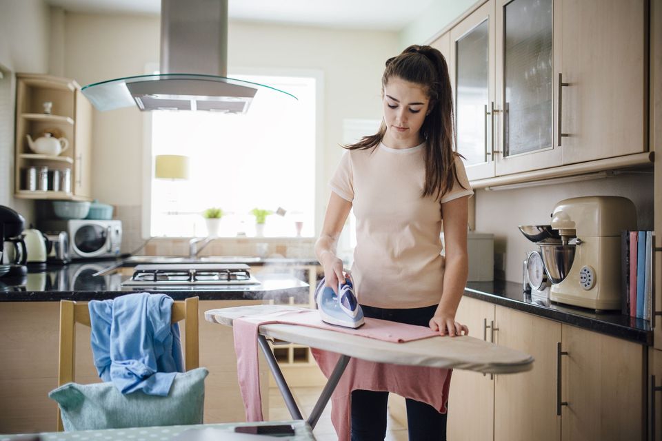 Ironing technique to soften a shirt 
