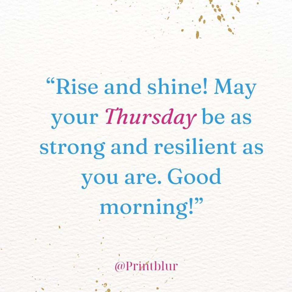 Thursday morning blessings images and quotes