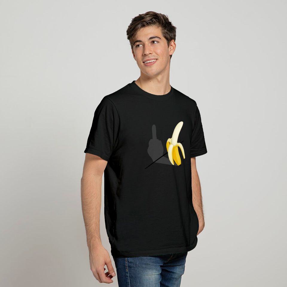 Fuckfinger Shadowfigure Banana Fuck Off Gift T Shirt