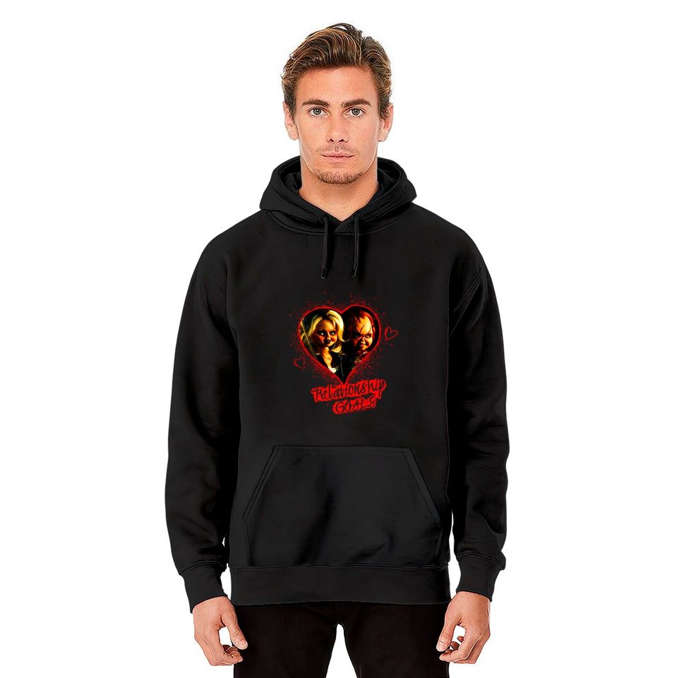 Child's Play Chucky And Tiffany Relationship Goals Pullover Hoodie