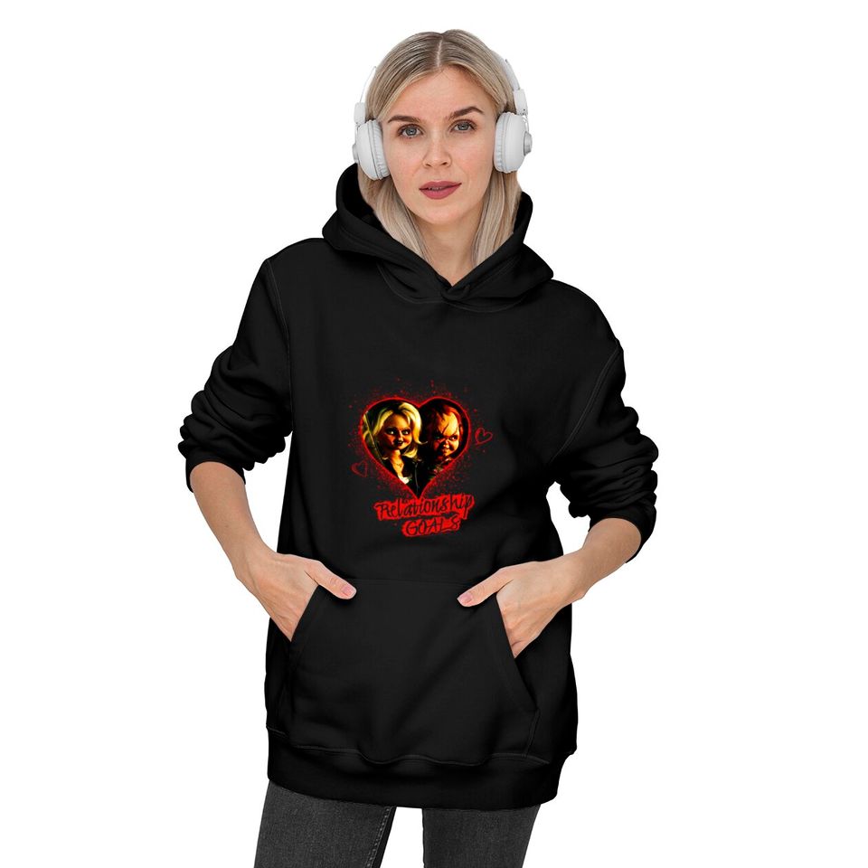 Child's Play Chucky And Tiffany Relationship Goals Pullover Hoodie