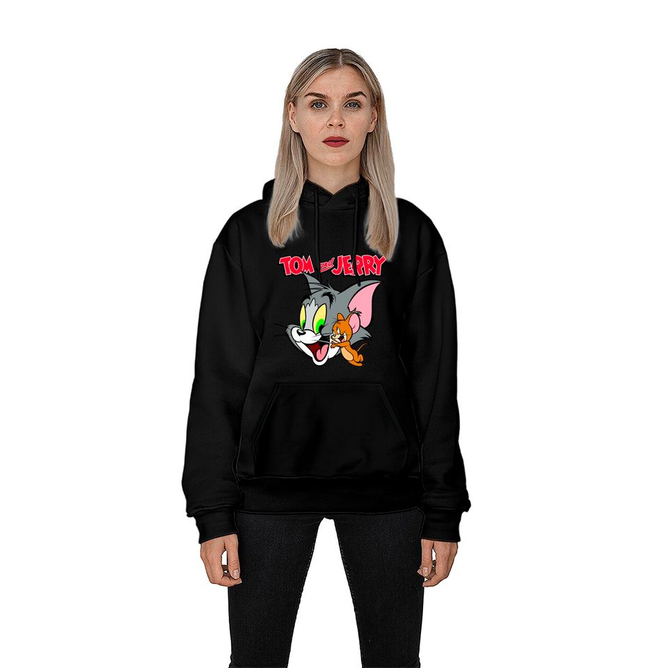 Tom And Jerry Hoodie Simple Portrait Logo