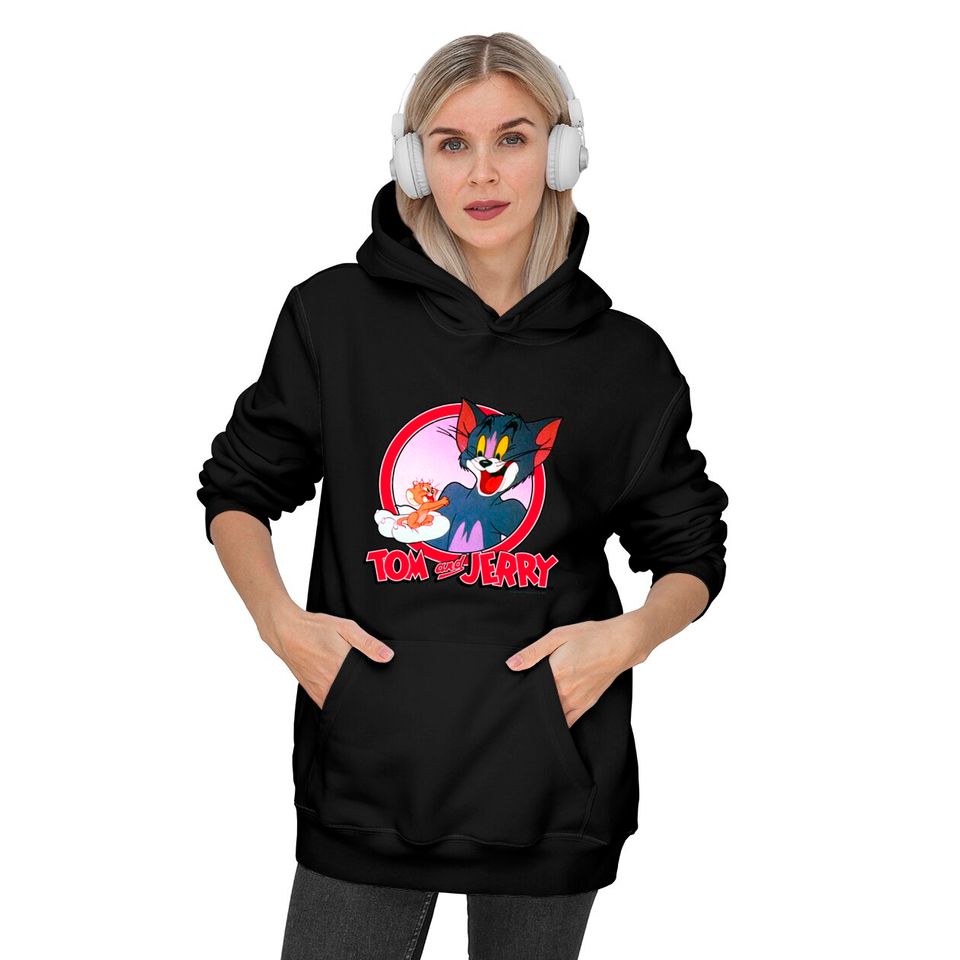 Tom And Jerry Hoodie Retro Style Portrait