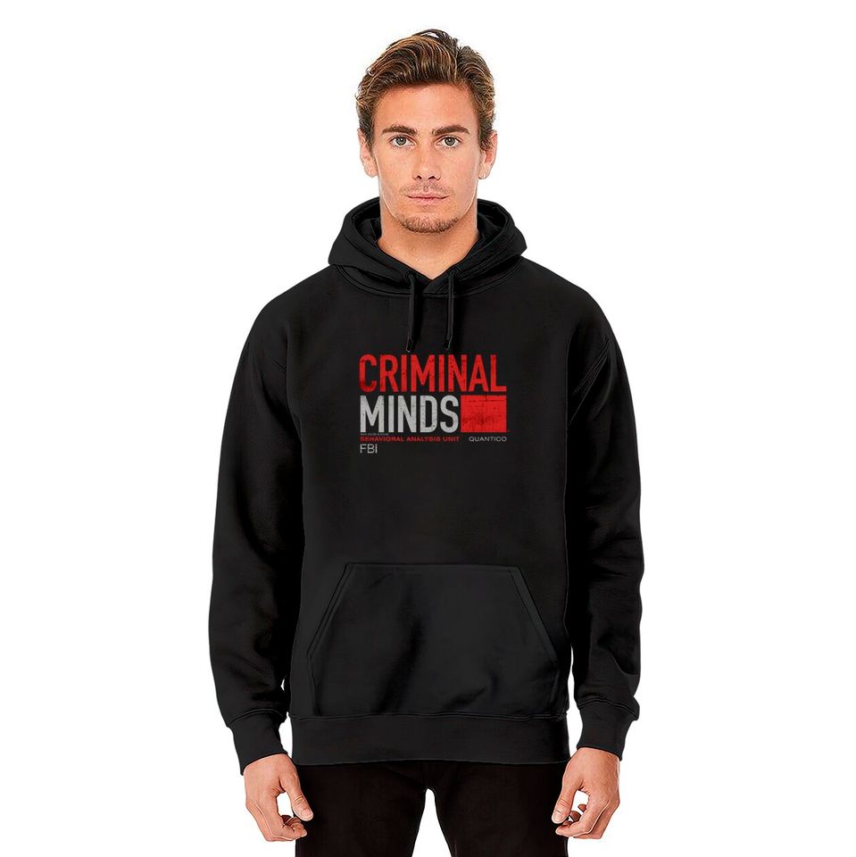 Criminal Minds Merchandise Hoodie Criminal Minds Distressed BAU Quantico