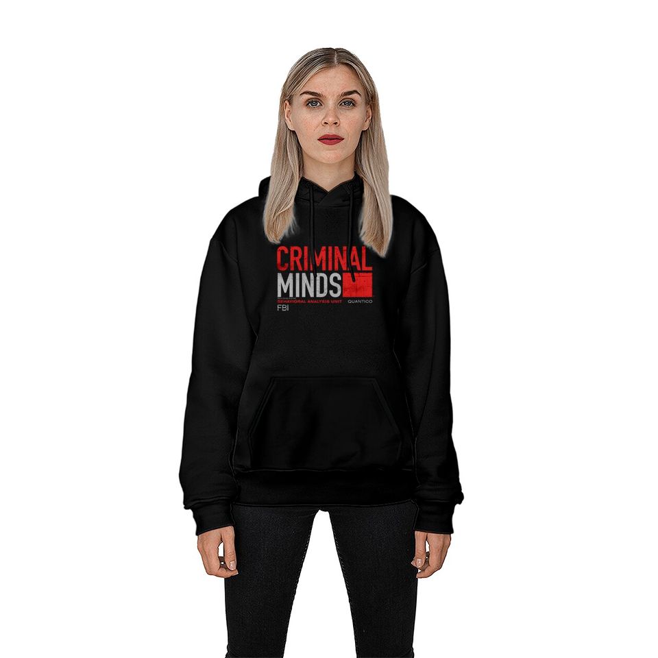 Criminal Minds Merchandise Hoodie Criminal Minds Distressed BAU Quantico
