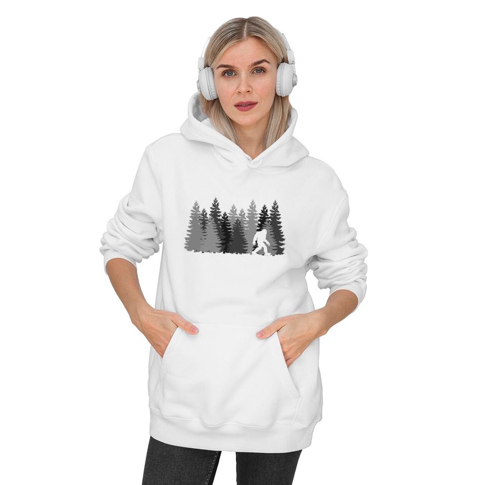 Bigfoot in the Forest Sasquatch Pullover Hoodie