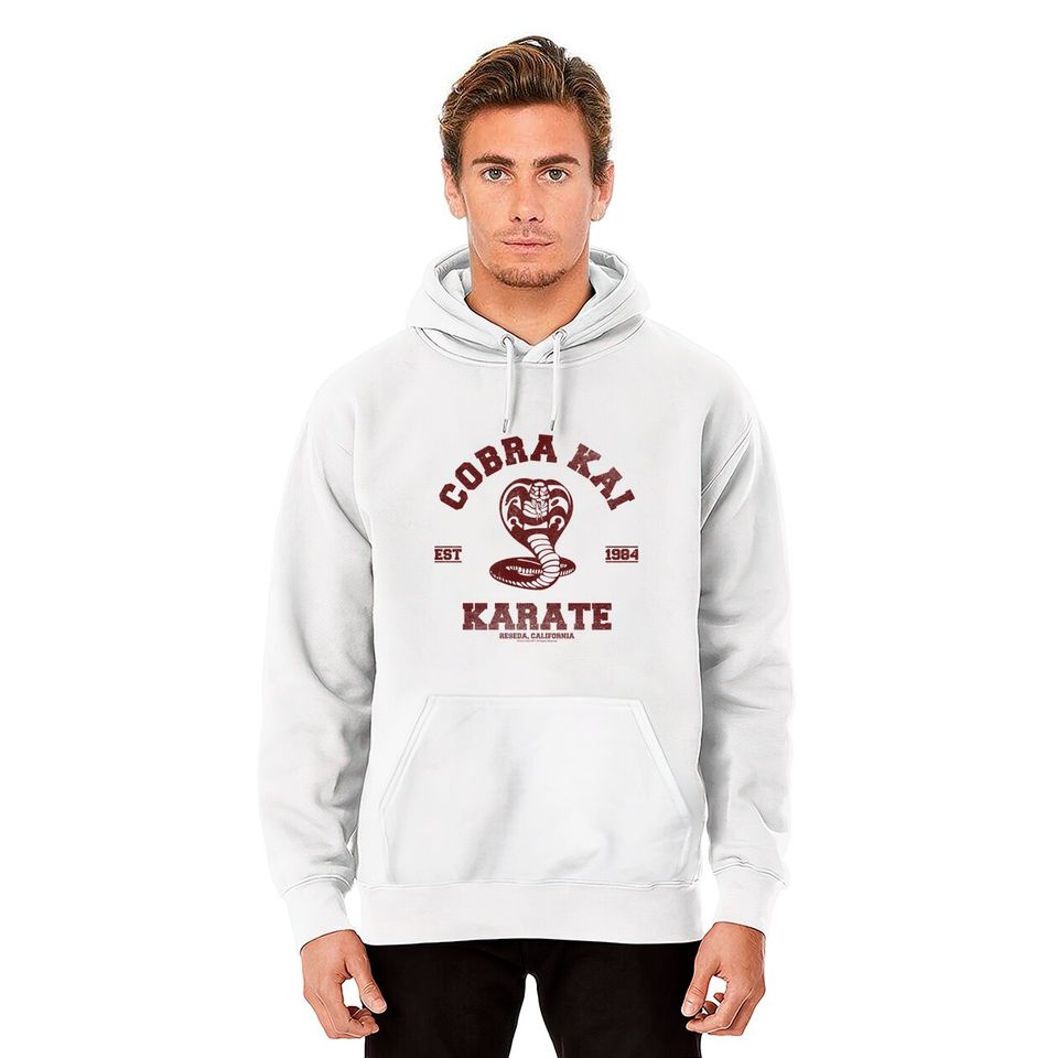 Cobra Kai Collegiate Logo Pullover Hoodie