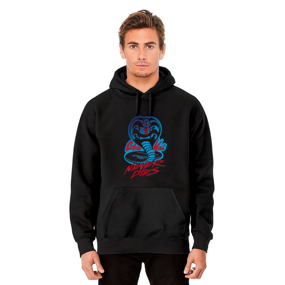 Cobra Kai Never Dies Cobra Logo Pullover Hoodie