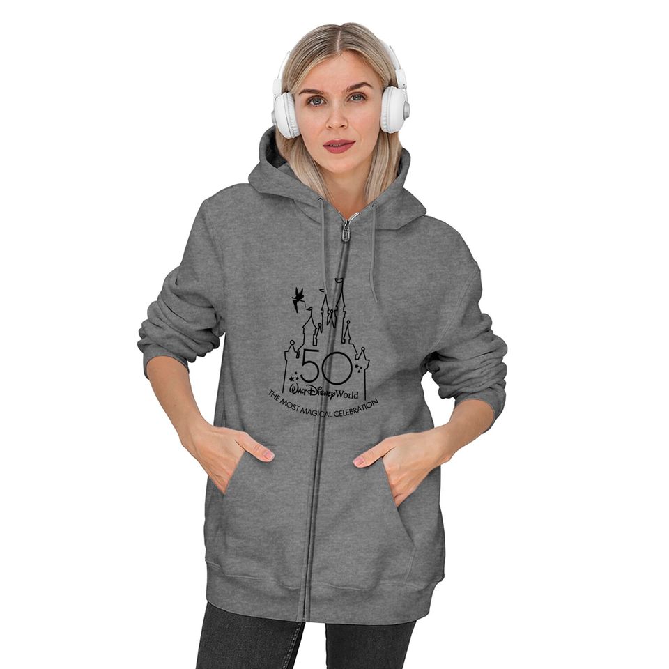 50th Anniversary Celebration For Disney Family Vacationt Zip Hoodie