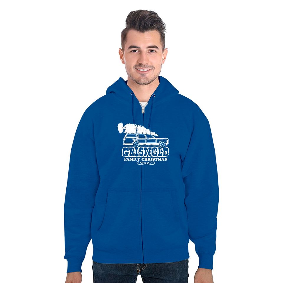 Men's Griswold Family Funny Christmas Vacation Zip Hoodie