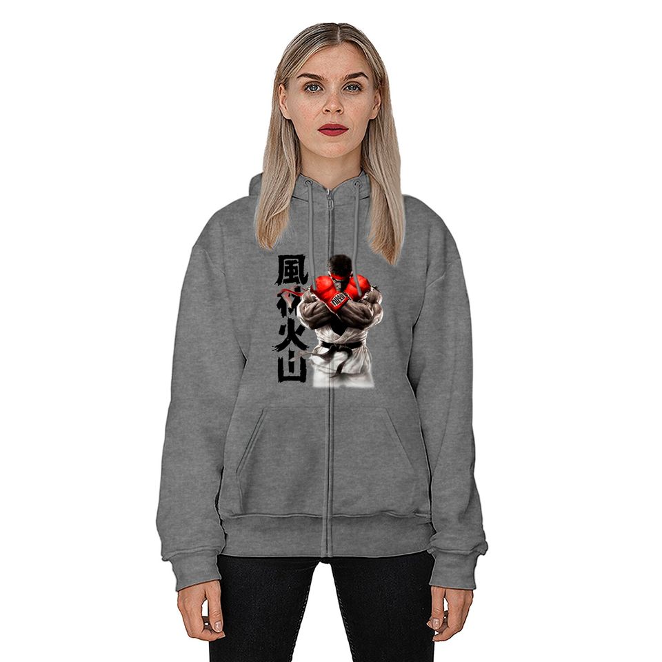 Street Fighter Ryu Zip Hoodie Zip Hoodie