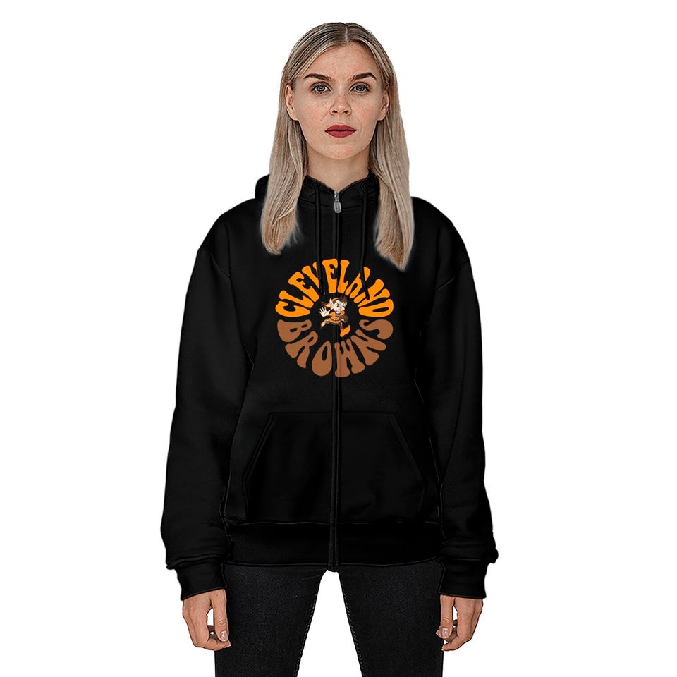 Cleveland Browns Hippy Style Elf Zip Hoodie