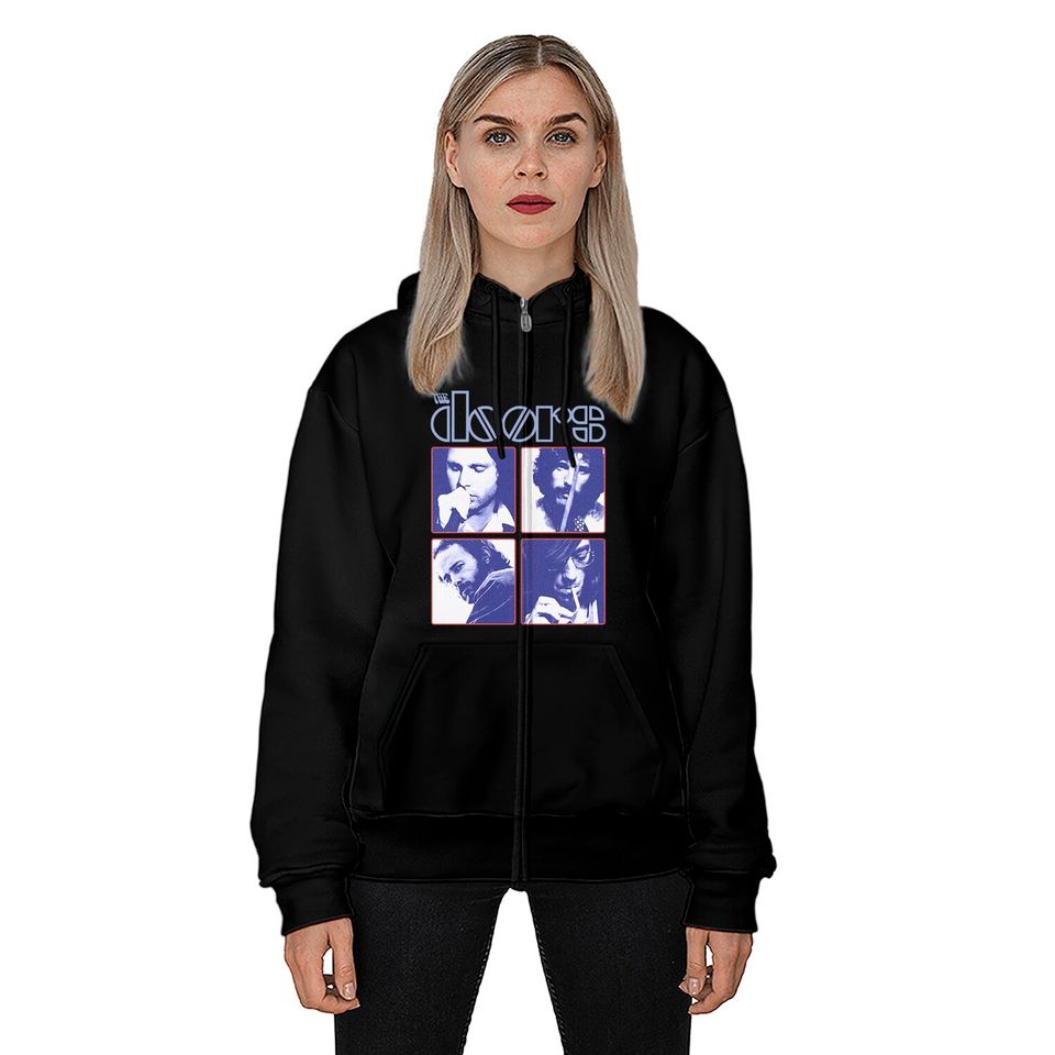 The Doors Squares Photo Zip Hoodie