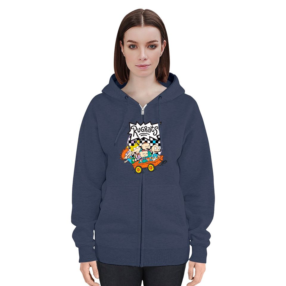 Rugrats Playing Funny Face Zip Hoodie
