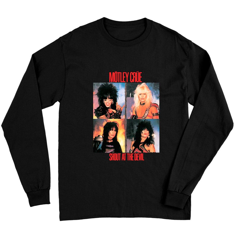 Motley Crue Shout at The Devil Song Graphic Long Sleeves