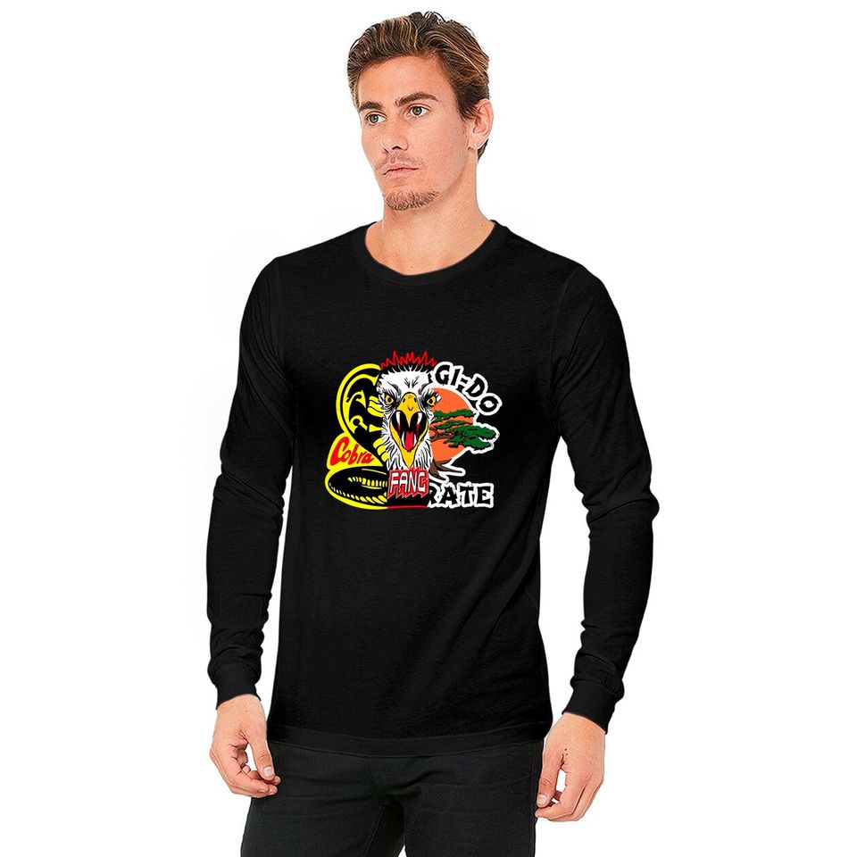 Cobra Kai Eagle Fang Miyagi Do Karate Mash Up Long Sleeves