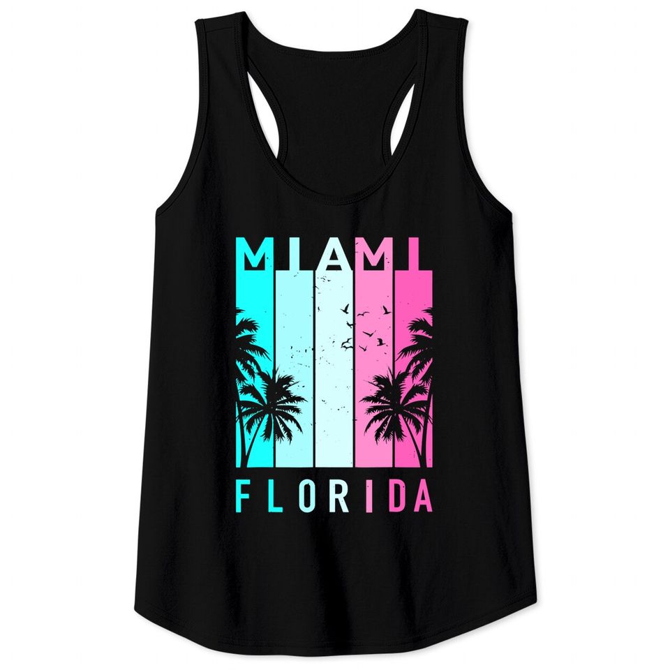 Men's Tank Top Retro Miami Florida Beach