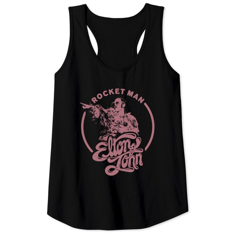 Elton John Rocket Man Tank Tops