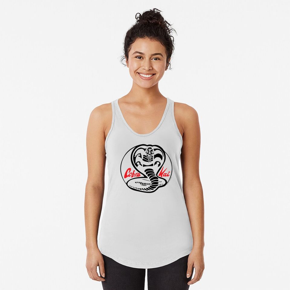 Cobra Kai Logo Red Text Tank Top