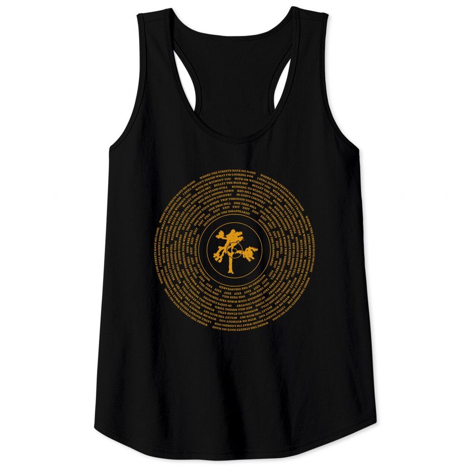 U2 Joshua Tree Vinyl Tank Tops