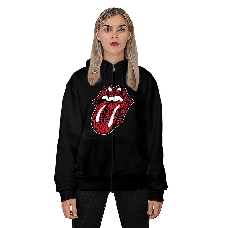 The Rolling Stones Leopard Tongue Hoodie