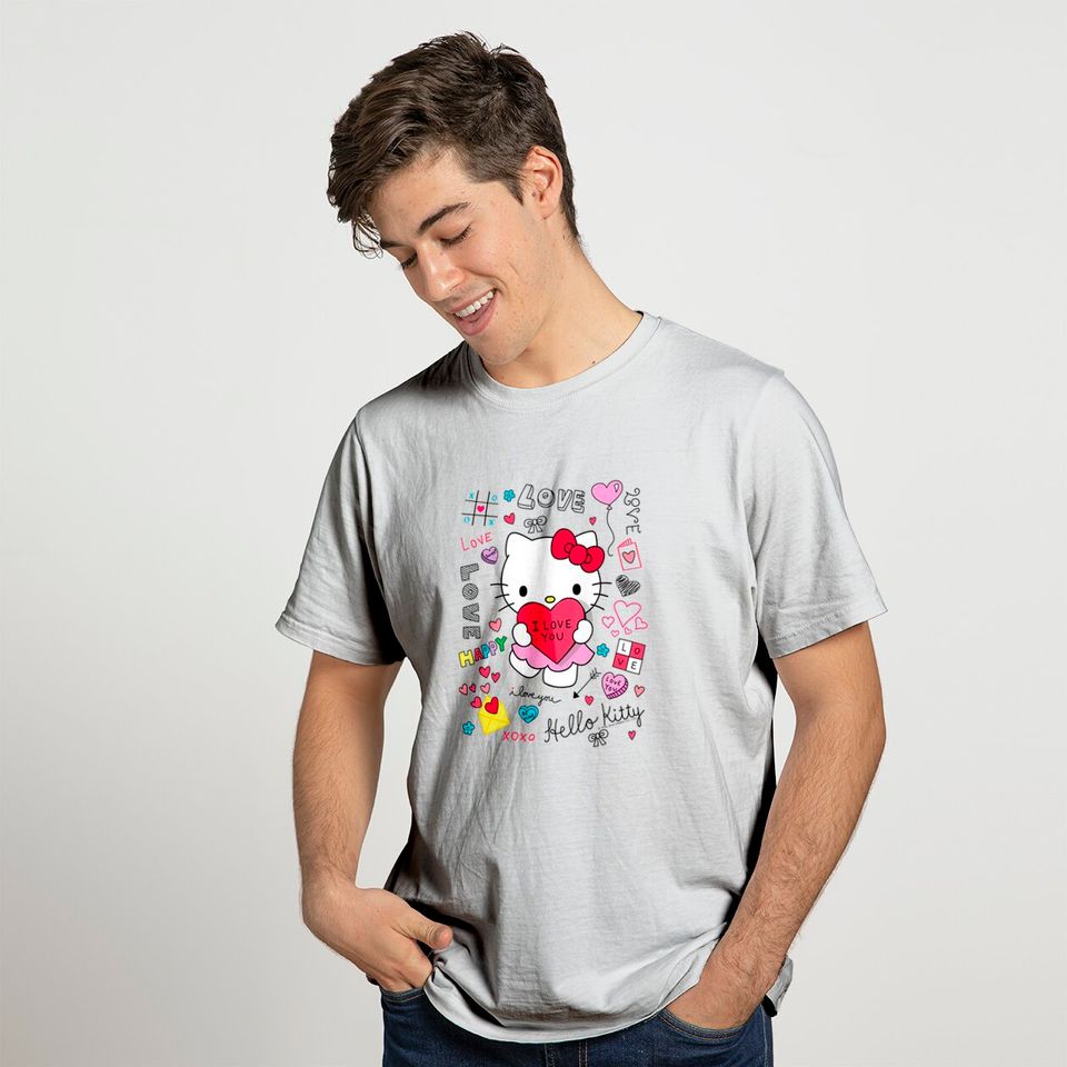 Hello Kitty Love Notes Valentine Tee Shirt