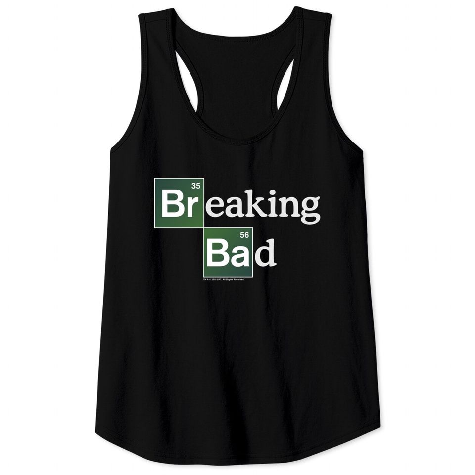 Breaking Bad Periodic Square Logo Tank Tops