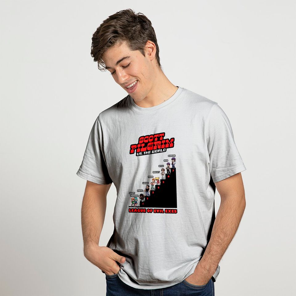 Scott Pilgrim T-shirt The World League Of Evil Exes
