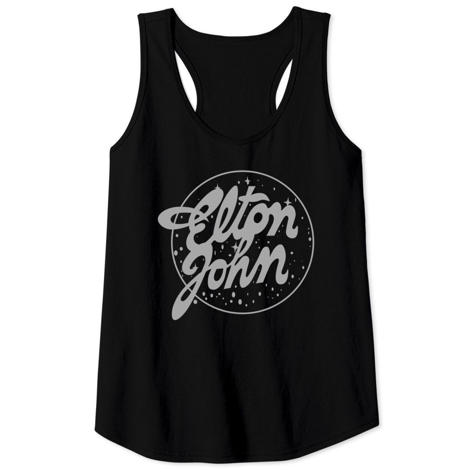 Elton John  Vintage Tour Logo Tank Tops