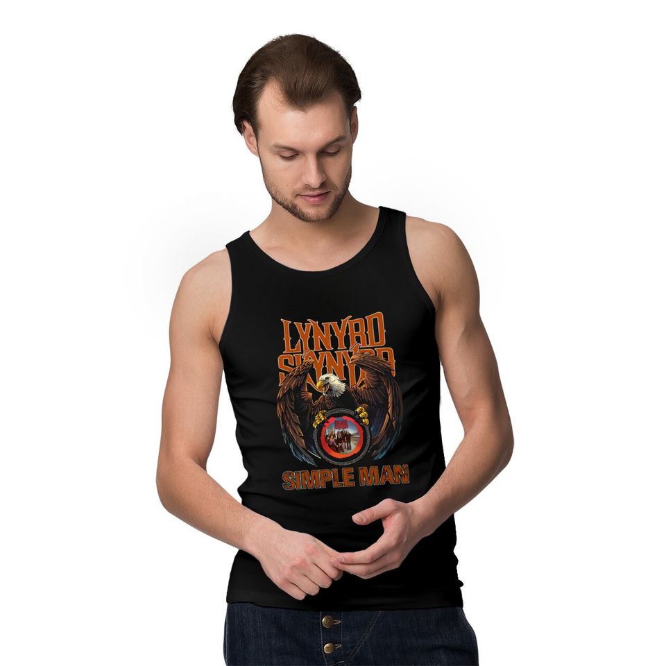 Eagle Lynyrd Skynyrd Band Simple Man Tank Tops
