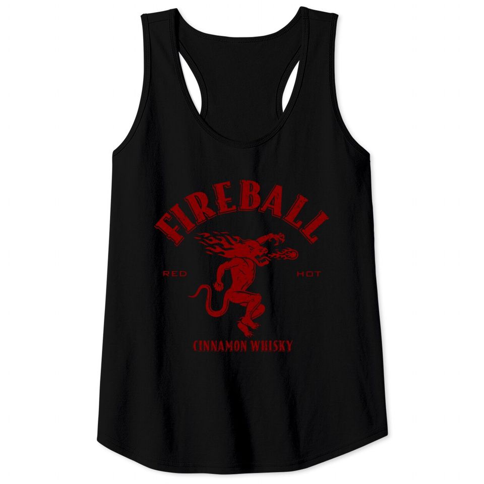 Vintage Fireball - Whiskey - Tank Tops