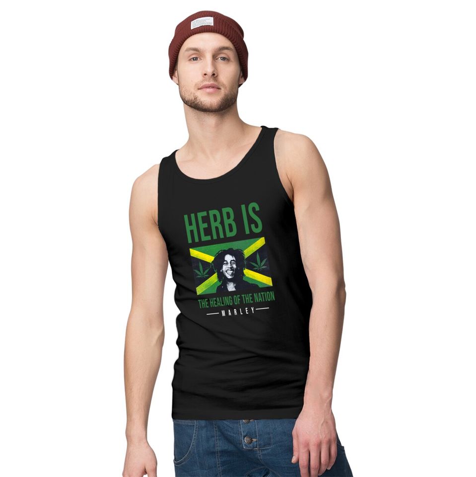 Bob Marley Herb is Tank Tops