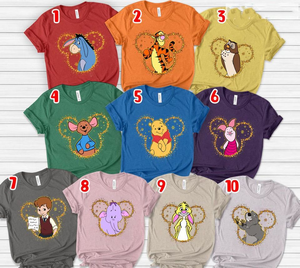 Winnie The Pooh Shirt, Disney Group Shirt, Disney Best Friend Shirt, Family Tshirt